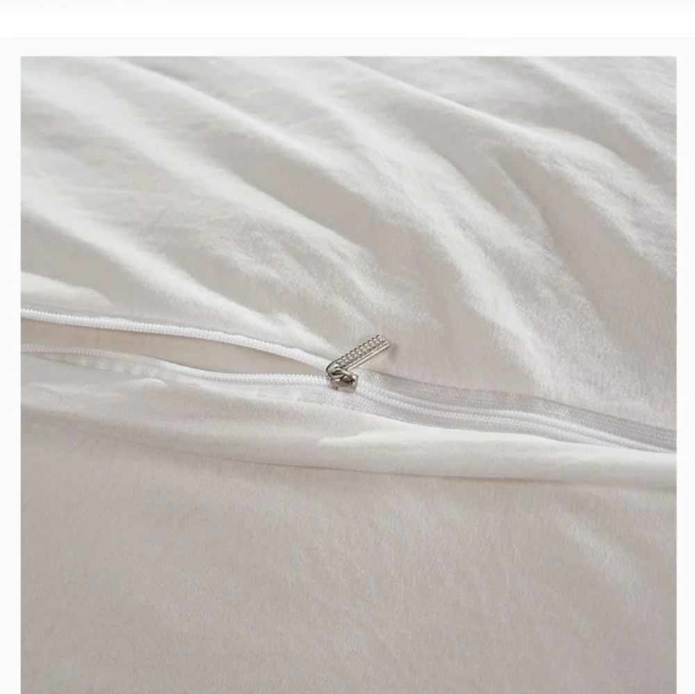 ⭐🆕White washed pom pom duvet cover set